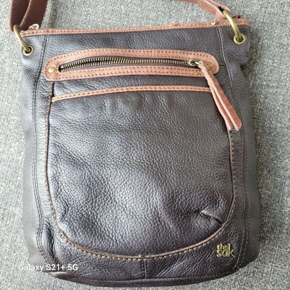 The Sak pebbled leather black crossbody bag - Picture 2 of 12